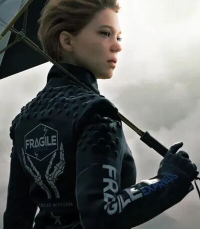 Fragile Express Death Stranding Black Leather Jacket
