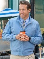 Free Guy Blue Leather Jacket