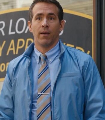 Free Guy Blue Leather Jacket