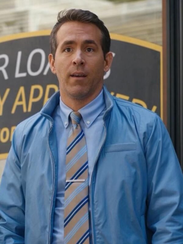 Free Guy Blue Leather Jacket