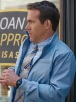 Free Guy Blue Leather Jacket