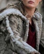 Frida Gustavsson Vikings Valhalla Grey Fur Coat