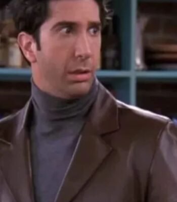 Friends Ross Geller Brown Leather Jacket