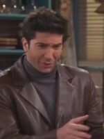 Friends Ross Geller Brown Leather Jacket