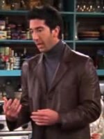 Friends Ross Geller Brown Leather Jacket