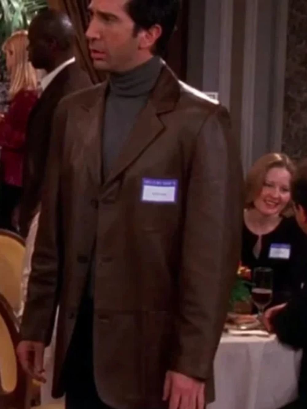 Friends Ross Geller Brown Leather Jacket Friends Ross Geller Brown Leather Jacket