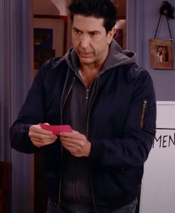 Friends The Reunion Ross Geller Blue Bomber Jacket