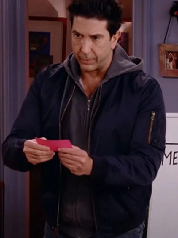 Friends The Reunion Ross Geller Blue Bomber Jacket