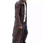 Frontier Declan Harp Black Leather Coat