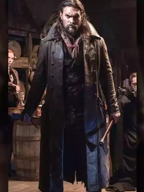 Frontier Declan Harp Black Leather Coat