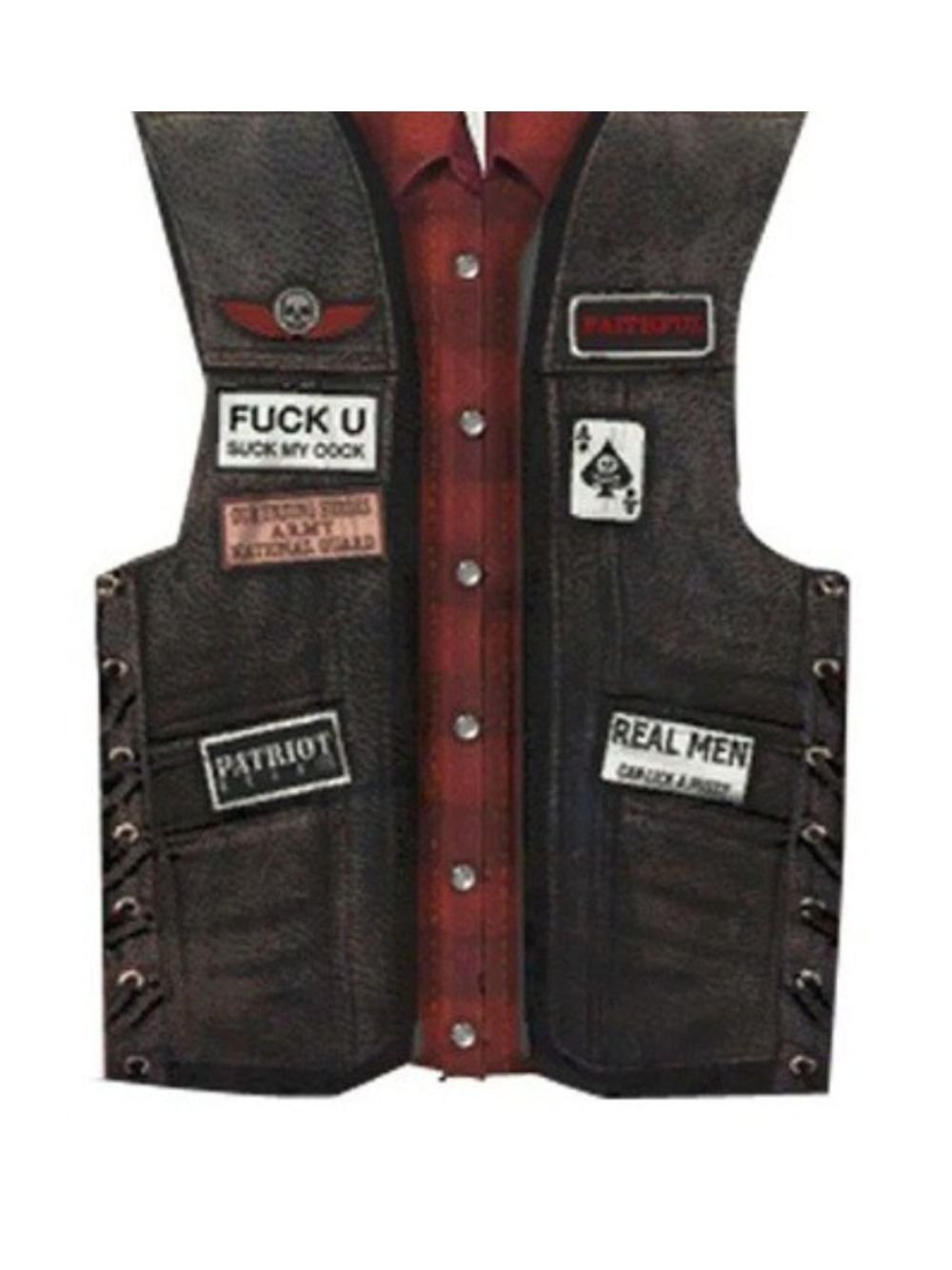 GTA 4 Angels Of Death Liberty Black Leather Vest GTA 4 Angels Of Death Liberty Black Leather Vest