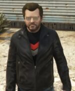GTA 5 Michael Townley Black Leather Jacket