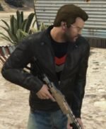 GTA 5 Michael Townley Black Leather Jacket