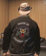 GTA VI Panther Varsity Bomber Letterman Jacket
