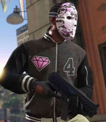 GTA VI Panther Varsity Bomber Letterman Jacket