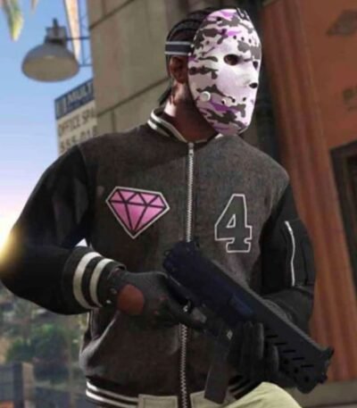 GTA VI Panther Varsity Bomber Letterman Jacket