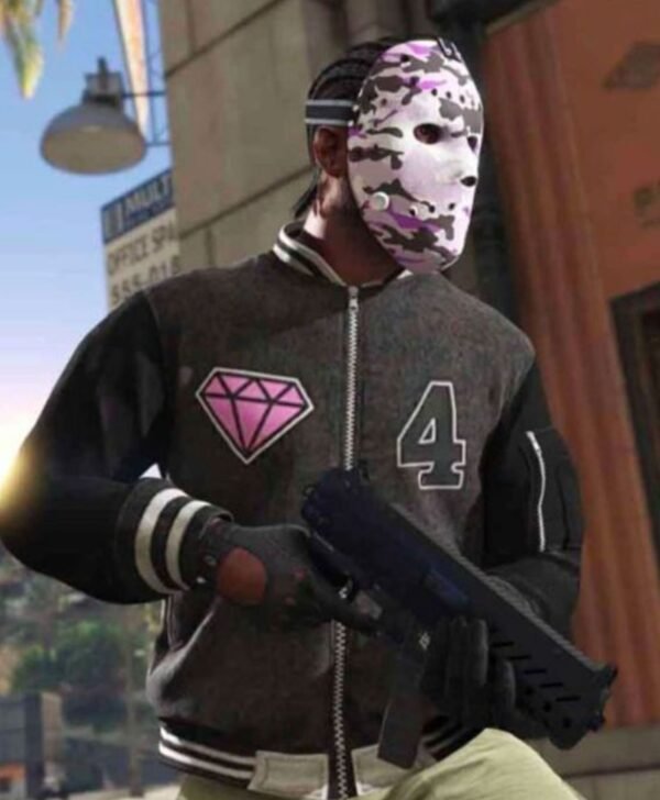 GTA VI Panther Varsity Bomber Letterman Jacket