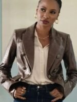 Gabi Mosely Found 2023 Faux Leather Blazer