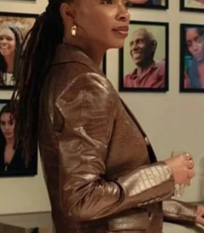 Gabi Mosely Found 2023 Faux Leather Blazer