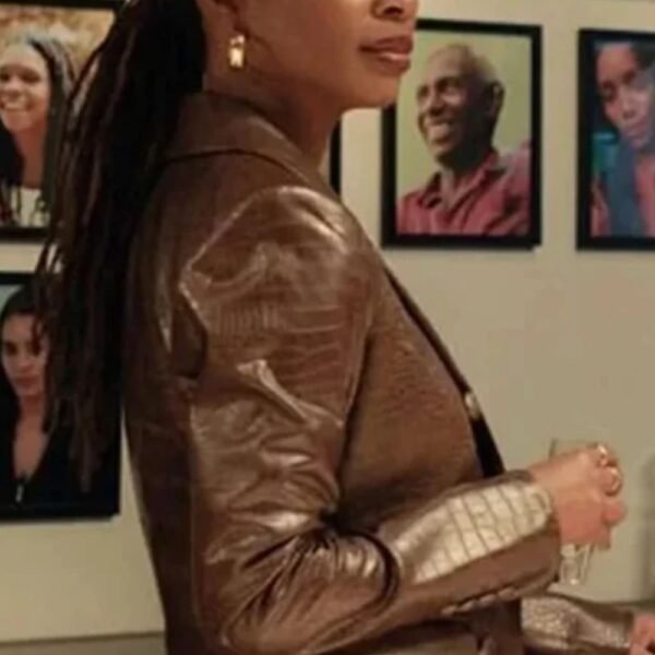 Gabi Mosely Found 2023 Faux Leather Blazer