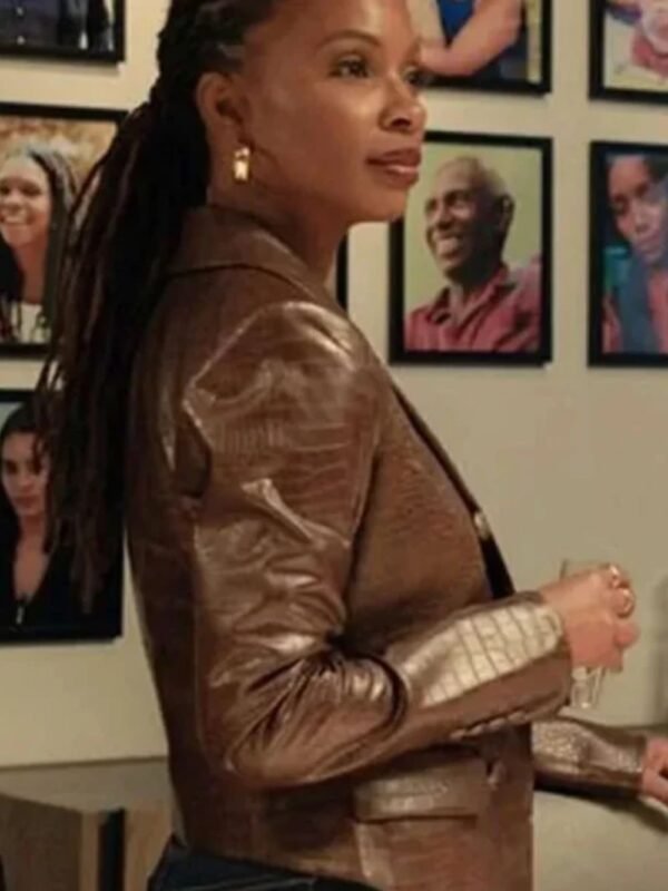 Gabi Mosely Found 2023 Faux Leather Blazer