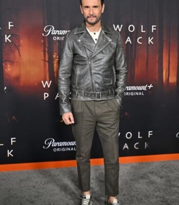 Garrett Briggs Wolf Pack S01 Black Biker Leather Jacket