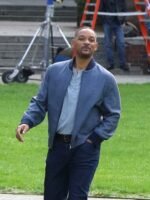 Gemini Man Will Smith Blue Cotton Jacket