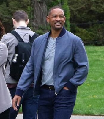 Gemini Man Will Smith Blue Cotton Jacket