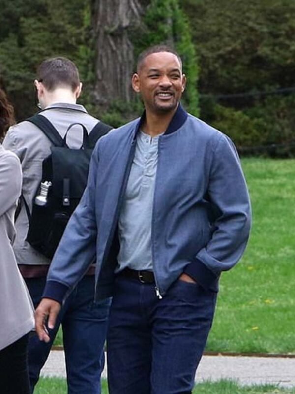 Gemini Man Will Smith Blue Cotton Jacket