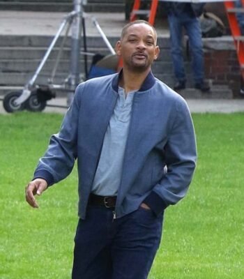 Gemini Man Will Smith Blue Cotton Jacket