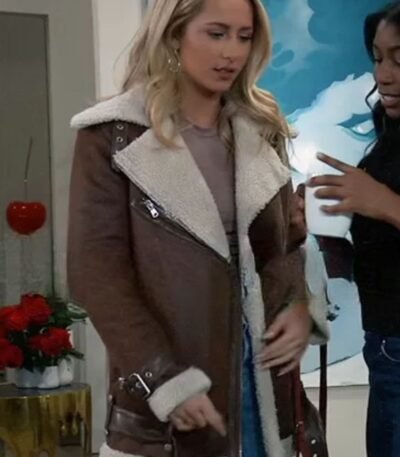 General Hospital Eden McCoy Shearling Jacket