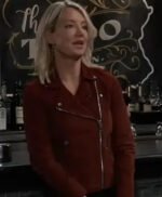 General Hospital Nina Reeves Maroon Jacket