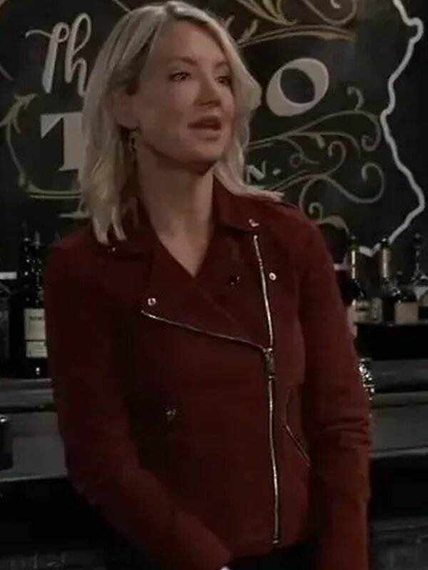 General Hospital Nina Reeves Maroon Jacket
