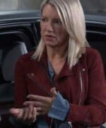 General Hospital Nina Reeves Maroon Jacket