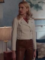 Georgia Miller Ginny And Georgia White Leather Jacket