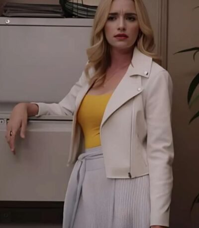 Georgia Miller Ginny And Georgia White Leather Jacket