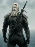 Geralt of Rivia Black Leather Jacket The Witcher