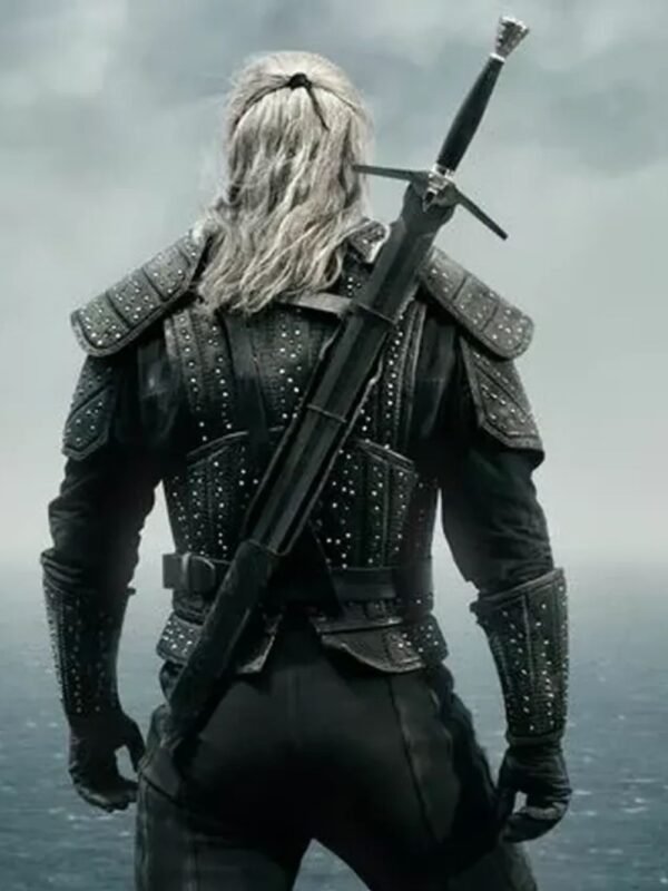 Geralt of Rivia Black Leather Jacket The Witcher