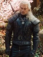 Geralt of Rivia Black Leather Jacket The Witcher