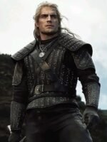 Geralt of Rivia Black Leather Jacket The Witcher
