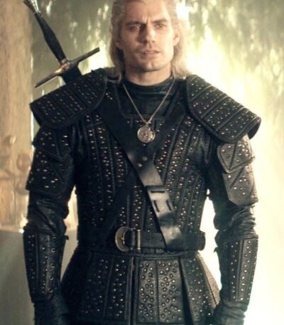 Geralt of Rivia Black Leather Jacket The Witcher