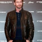 Gerard Butler Olympus Has Fallen Black Leather Jacket