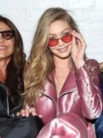 Gigi Hadid Pink Biker Jacket