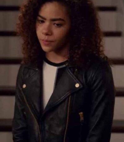 Ginny Miller Ginny And Georgia S02 Cropped Leather Jacket