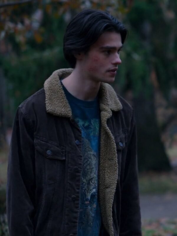 Ginny and Georgia Marcus Baker Shearling Collar Jacket