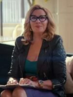 Glamorous 2023 Kim Cattrall Black Quilted Jacket