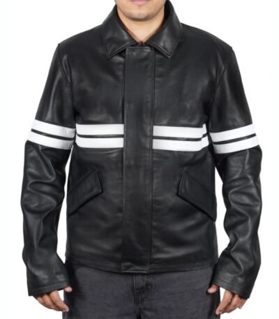 Good Will Hunting Matt Damon Black Leather Jacket