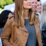 Good Witch Joy Harper Brown Biker Jacket