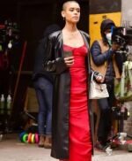Gossip Girl Julien Calloway Black Trench Coat - Image 2