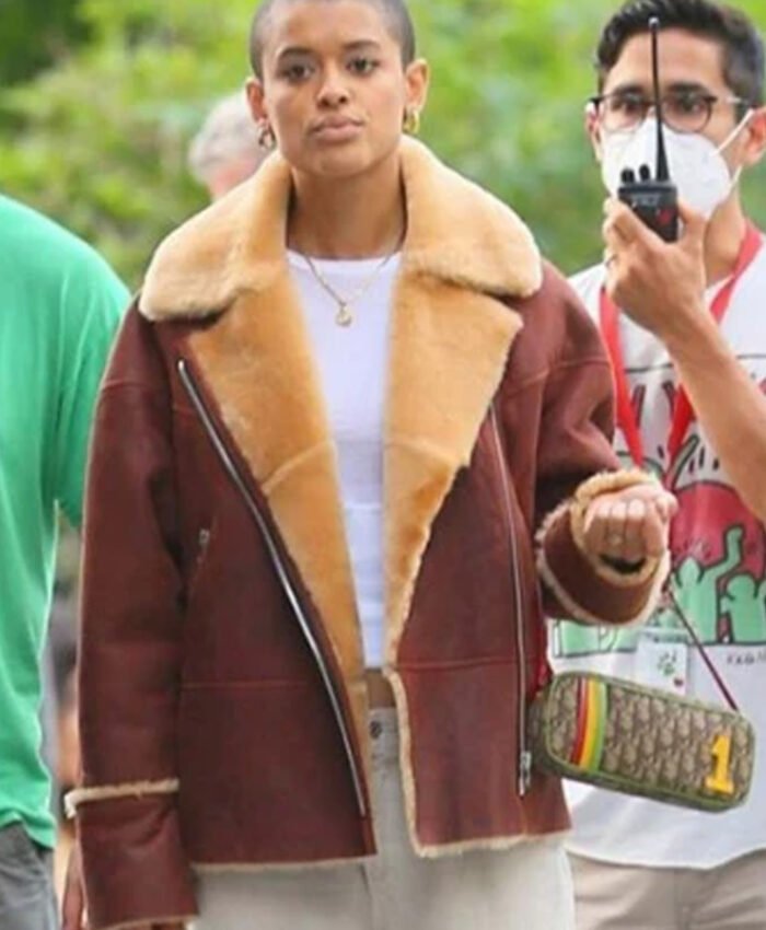 Gossip Girl Julien Calloway Shearling Fur Jacket